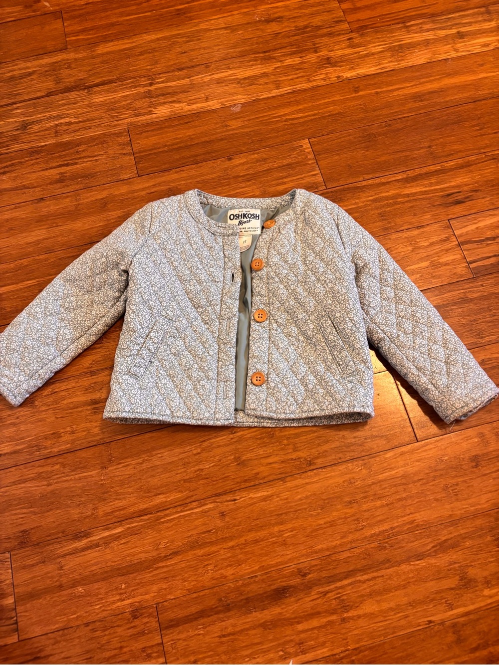 OshKosh B'gosh Little Girls' Light Blue Quilted Jacket